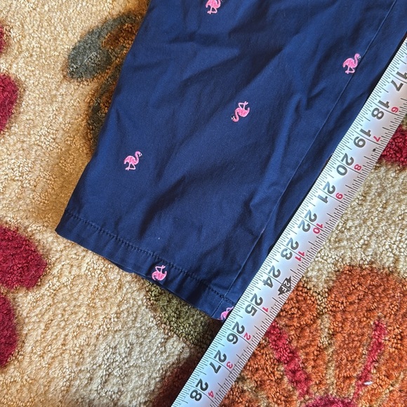 Talbots Relaxed Chino Flamingo Print Ankle Pants Casual Everyday Womans 4 - Picture 5 of 12